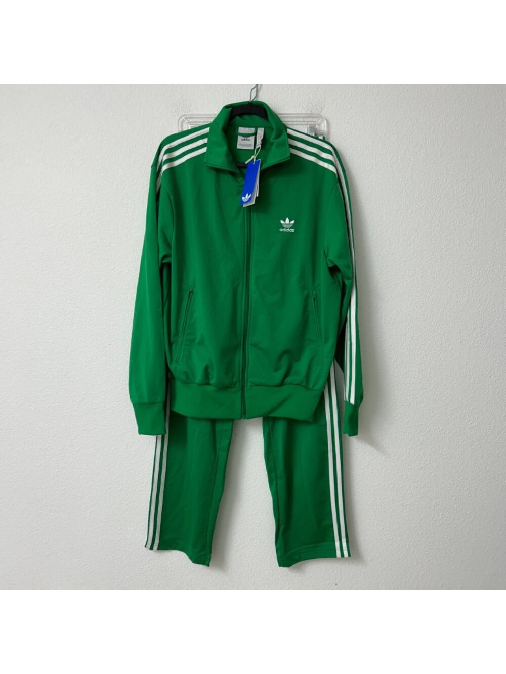 Adidas Firebird Track Suit Jacket Pants Set JD0183 JD0184 Size XL Green #1